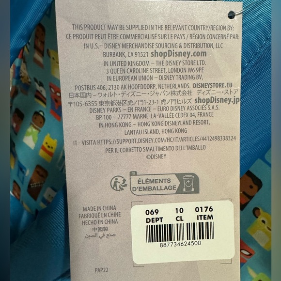 NWT Disney Parks Unified Characters Collection Backpack - 100 years - Picture 5 of 12